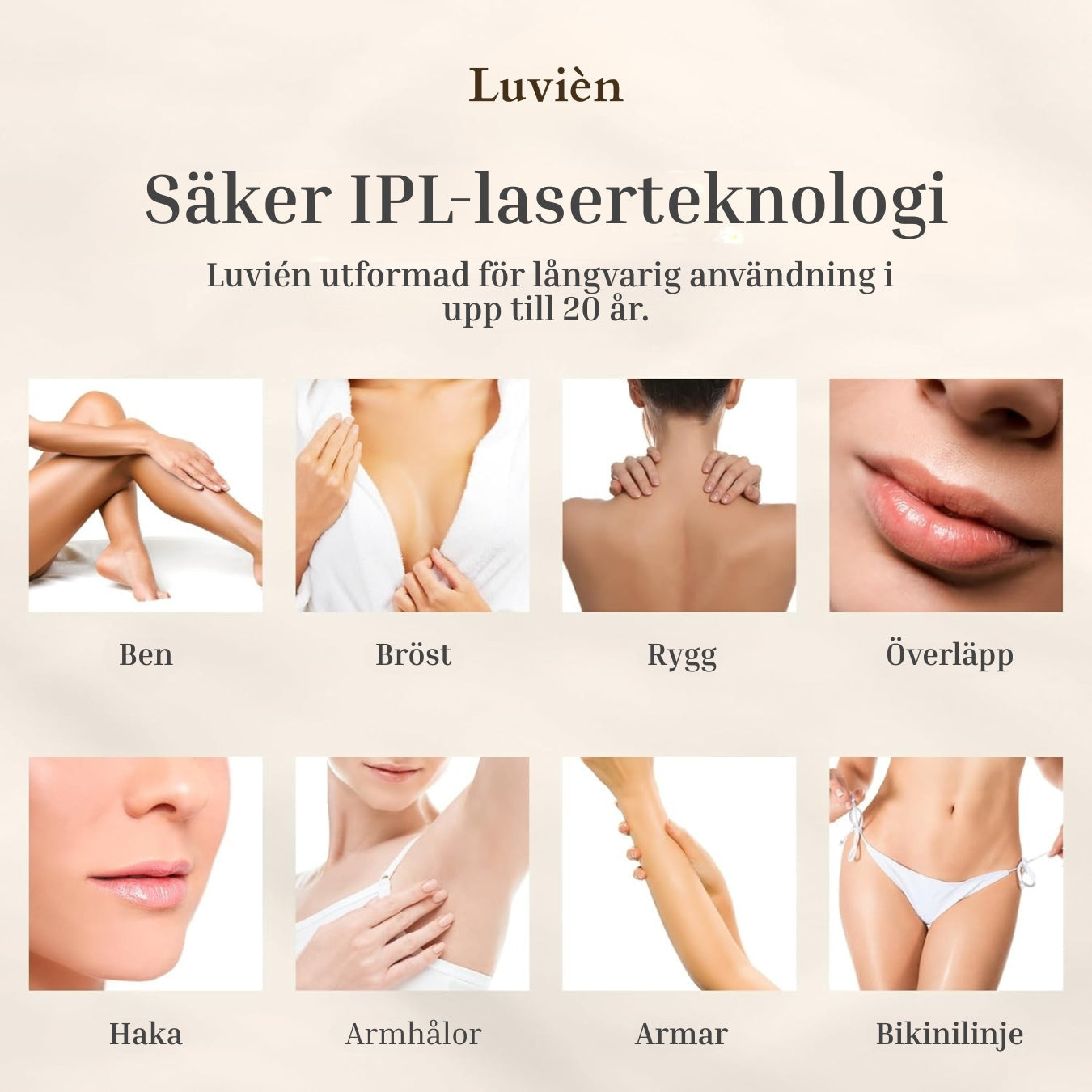 Luvièn IPL Laser - Permanent Laser Hårfjerner