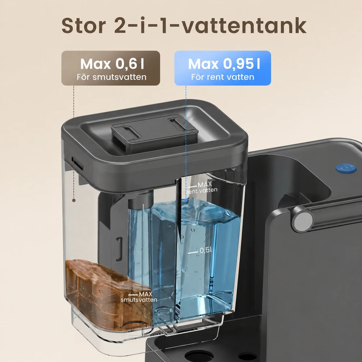 Maxlager Tekstil- og Tæpperenser 800 W – 16 kPa til sofa, bil, tæpper og pletter