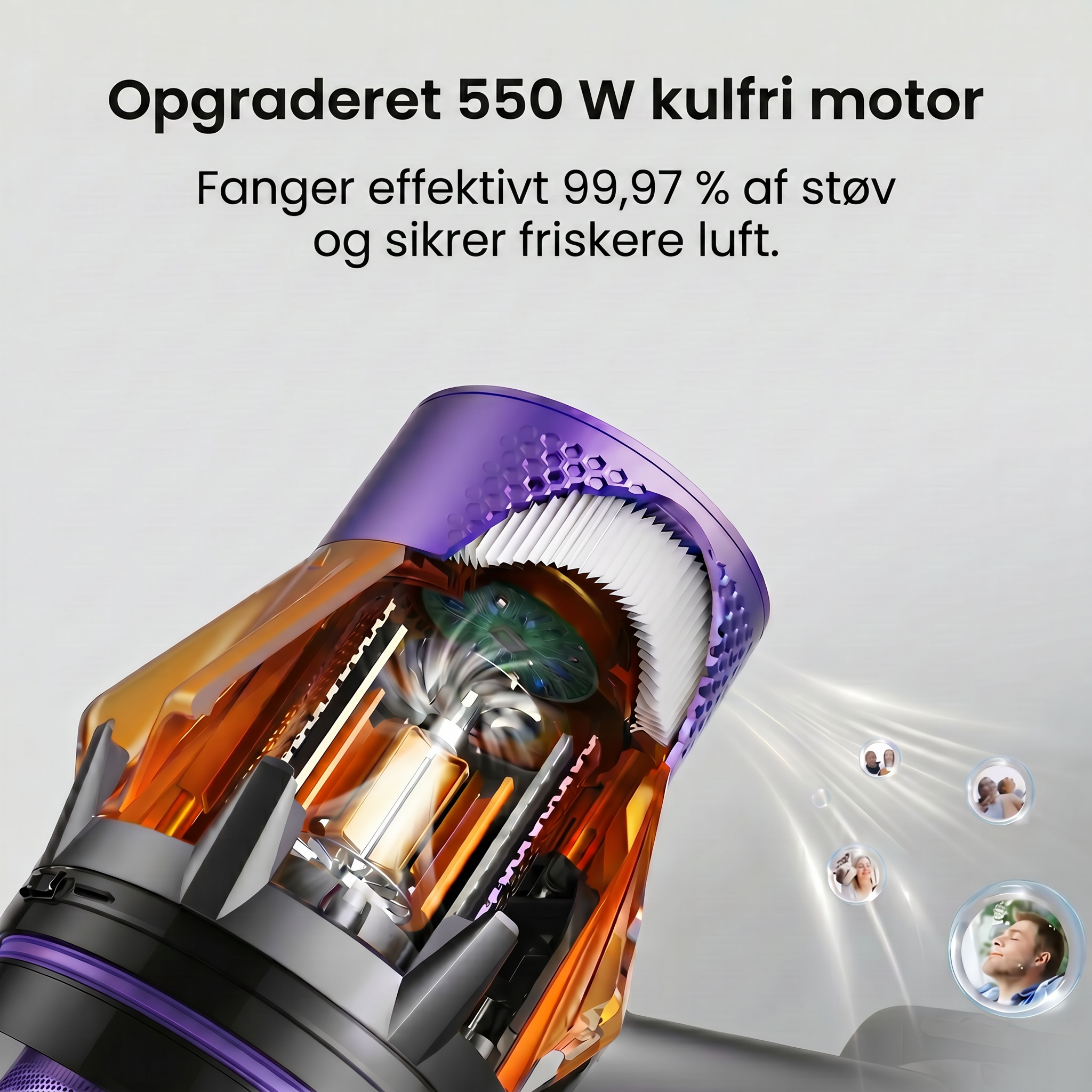 Maxlager Ultra X7 - 550W – 50 kPa Avanceret Trådløs Støvsuger 2026 - Skaftstøvsuger